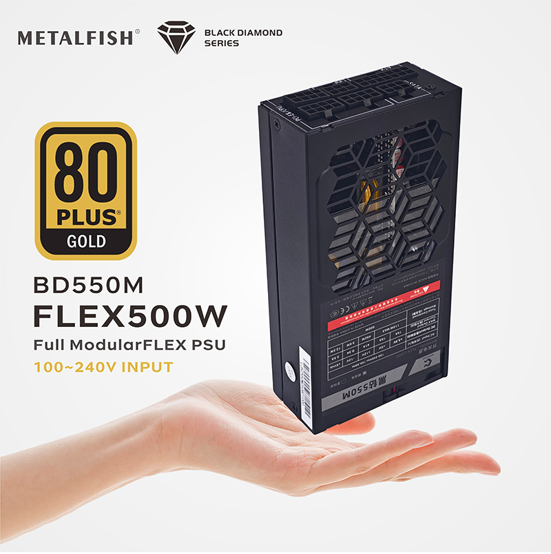 Flex Atx Power Supply 600W 1U - METALFISH Flex 500/600W 80PLUS or alimentation