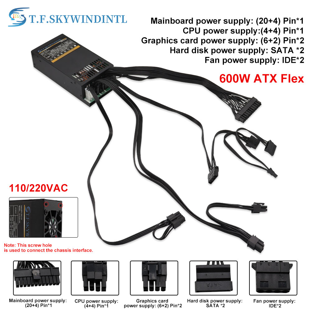 Flex 600W alimentation modulai - Flex Atx Power Supply 600W 1U avis et prix